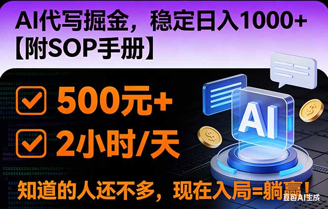2026风口项目,AI代写掘金,稳定日入1000+,掌握核心技能【附SOP手册】牛品源码-源码下载-源码社区-zblog主题插件-PHP源码-三合一源码-直播源码-短视频源码-APP源码-即时通讯-源码-交友源码牛品源码