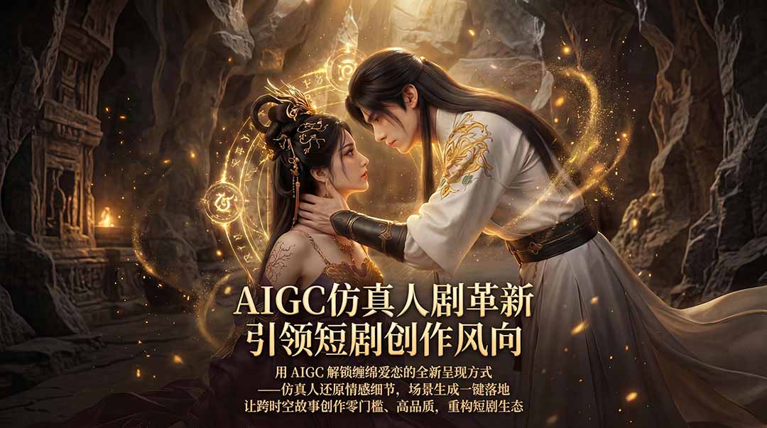 AIGC 仿真人短剧创作革新,解锁仙侠爱恋全新呈现,一键出高质场景,零门槛打造爆款剧集牛品源码-源码下载-源码社区-zblog主题插件-PHP源码-三合一源码-直播源码-短视频源码-APP源码-即时通讯-源码-交友源码牛品源码