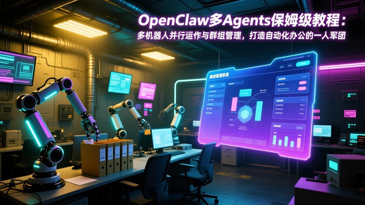 OpenClaw多Agents保姆级教程:多机器人并行运作与群组管理,打造自动化办公的一人军团牛品源码-源码下载-源码社区-zblog主题插件-PHP源码-三合一源码-直播源码-短视频源码-APP源码-即时通讯-源码-交友源码牛品源码