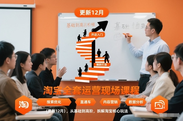淘宝全套运营现场课程(更新26年1月)，从基础到高阶，拆解淘宝核心玩法牛品源码-源码下载-源码社区-zblog主题插件-PHP源码-三合一源码-直播源码-短视频源码-APP源码-即时通讯-源码-交友源码牛品源码