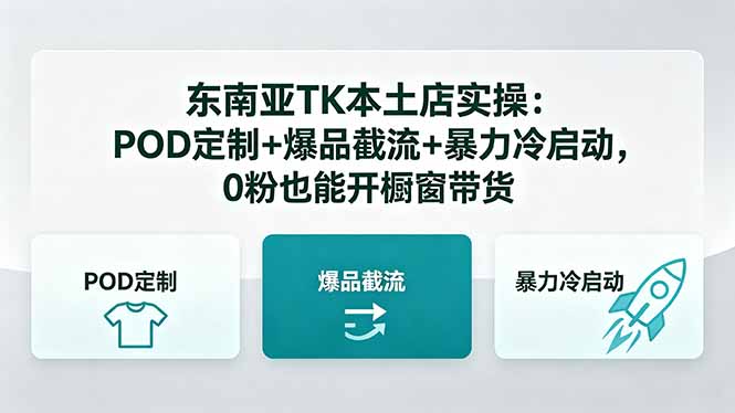 东南亚TK本土店实操-5月更新:POD定制+爆品截流+暴力冷启动,0粉也能开橱窗带货牛品源码-源码下载-源码社区-zblog主题插件-PHP源码-三合一源码-直播源码-短视频源码-APP源码-即时通讯-源码-交友源码牛品源码