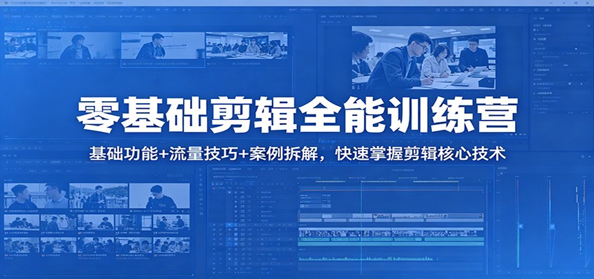 零基础剪辑全能训练营:基础功能+流量技巧+案例拆解,快速掌握剪辑核心技术牛品源码-源码下载-源码社区-zblog主题插件-PHP源码-三合一源码-直播源码-短视频源码-APP源码-即时通讯-源码-交友源码牛品源码