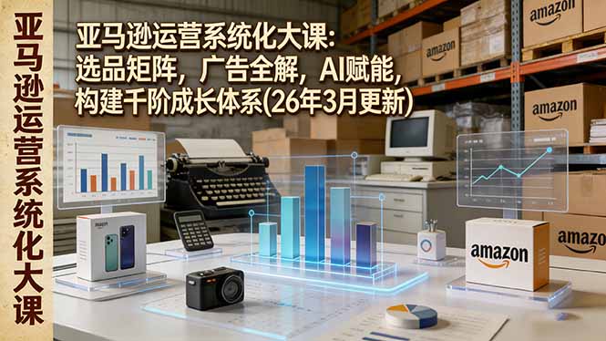 亚马逊运营系统化大课:选品矩阵,广告全解,AI赋能,构建千阶成长体系(26年3月更新牛品源码-源码下载-源码社区-zblog主题插件-PHP源码-三合一源码-直播源码-短视频源码-APP源码-即时通讯-源码-交友源码牛品源码