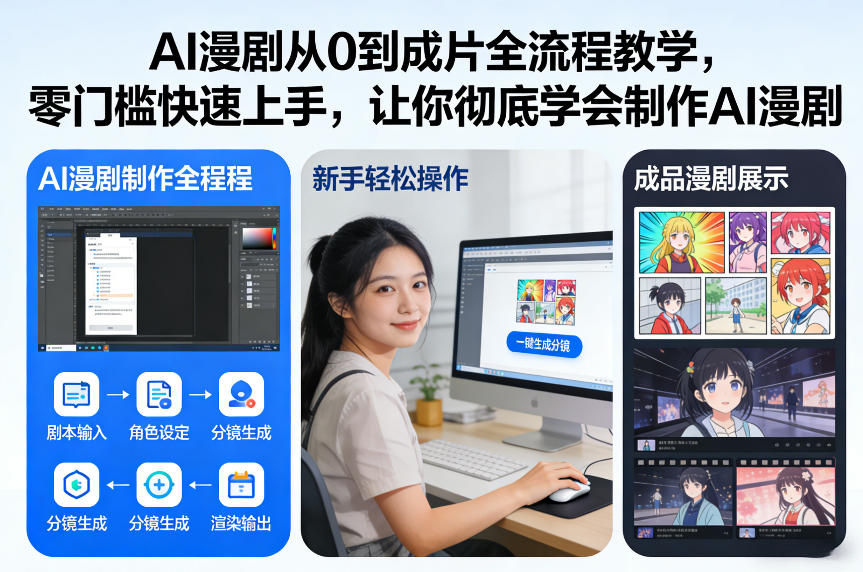 AI漫剧从0到成片全流程教学,零门槛快速上手,让你彻底学会制作AI漫剧【保姆级教程】牛品源码-源码下载-源码社区-zblog主题插件-PHP源码-三合一源码-直播源码-短视频源码-APP源码-即时通讯-源码-交友源码牛品源码