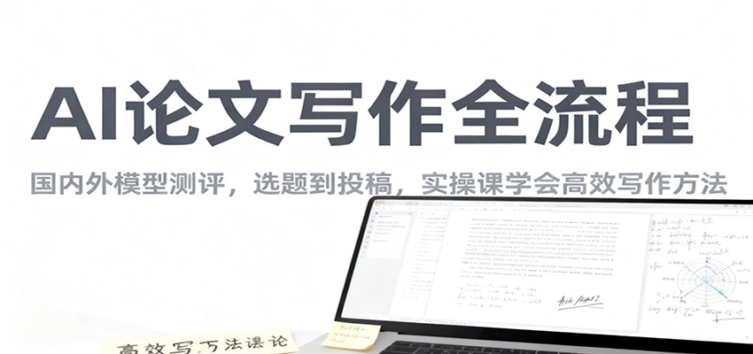 AI论文写作全流程，国内外模型测评，选题到投稿，实操课学高效写作方法牛品源码-源码下载-源码社区-zblog主题插件-PHP源码-三合一源码-直播源码-短视频源码-APP源码-即时通讯-源码-交友源码牛品源码