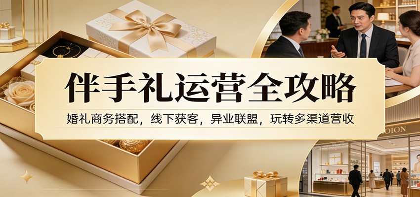 伴手礼运营全攻略：婚礼商务搭配，线下获客，异业联盟，玩转多渠道营收牛品源码-源码下载-源码社区-zblog主题插件-PHP源码-三合一源码-直播源码-短视频源码-APP源码-即时通讯-源码-交友源码牛品源码