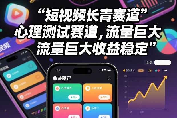 短视频长青赛道,心里测试赛道,流量巨大,收益稳定牛品源码-源码下载-源码社区-zblog主题插件-PHP源码-三合一源码-直播源码-短视频源码-APP源码-即时通讯-源码-交友源码牛品源码