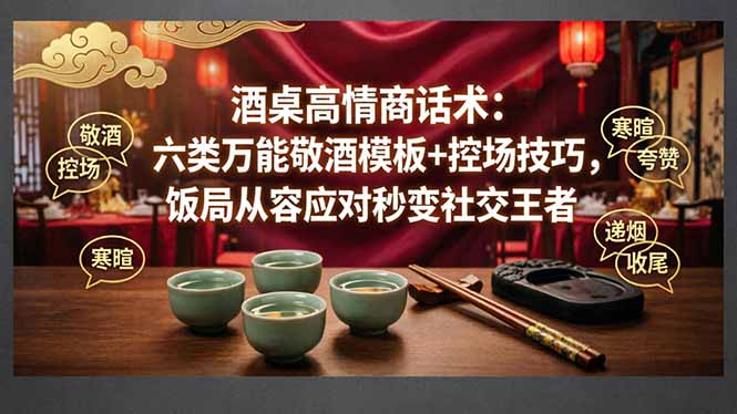 付费文章:酒桌高情商话术:六类万能敬酒模板+控场技巧,饭局从容应对秒变社交王者牛品源码-源码下载-源码社区-zblog主题插件-PHP源码-三合一源码-直播源码-短视频源码-APP源码-即时通讯-源码-交友源码牛品源码
