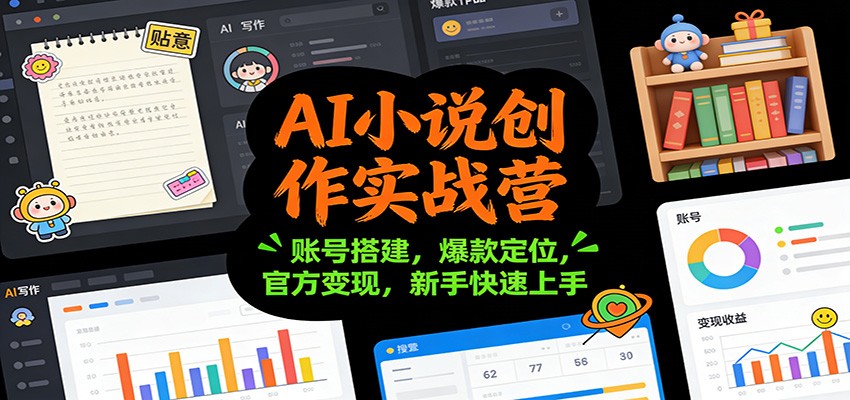 AI小说创作实战营:账号搭建,爆款定位,官方变现,新手快速上手牛品源码-源码下载-源码社区-zblog主题插件-PHP源码-三合一源码-直播源码-短视频源码-APP源码-即时通讯-源码-交友源码牛品源码