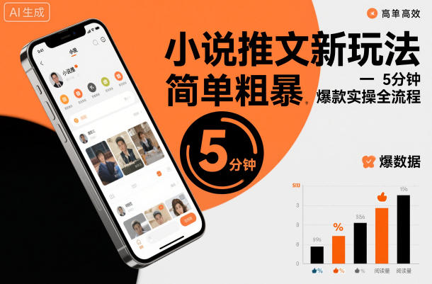 小说推文新玩法,简单粗爆,5分种一个爆款实操全流程牛品源码-源码下载-源码社区-zblog主题插件-PHP源码-三合一源码-直播源码-短视频源码-APP源码-即时通讯-源码-交友源码牛品源码