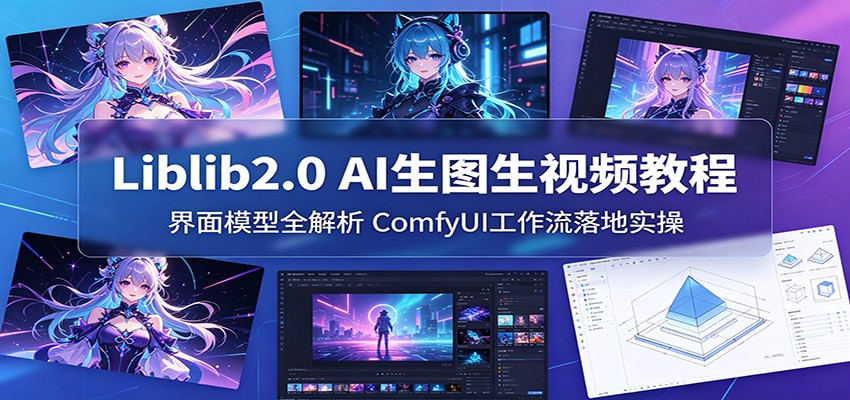 Liblib2.0 AI生图生视频教程:界面模型全解析,ComfyUI工作流落地实操牛品源码-源码下载-源码社区-zblog主题插件-PHP源码-三合一源码-直播源码-短视频源码-APP源码-即时通讯-源码-交友源码牛品源码