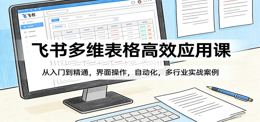 飞书多维表格高效应用课：从入门到精通，界面操作，自动化，多行业实战案例牛品源码-源码下载-源码社区-zblog主题插件-PHP源码-三合一源码-直播源码-短视频源码-APP源码-即时通讯-源码-交友源码牛品源码