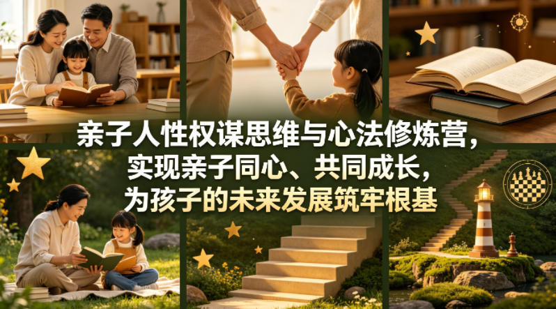 亲子人性权谋思维与心法修炼营,实现亲子同心、共同成长,为孩子的未来发展筑牢根基【音频】牛品源码-源码下载-源码社区-zblog主题插件-PHP源码-三合一源码-直播源码-短视频源码-APP源码-即时通讯-源码-交友源码牛品源码