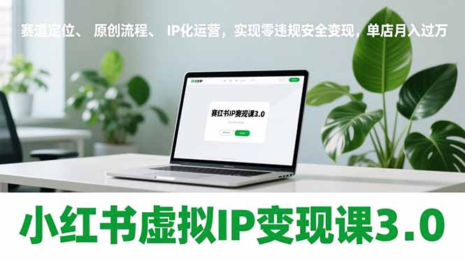 小红书虚拟IP变现课3.0，赛道定位、原创流程、IP化运营，实现零违规安全变现，单店月入过万牛品源码-源码下载-源码社区-zblog主题插件-PHP源码-三合一源码-直播源码-短视频源码-APP源码-即时通讯-源码-交友源码牛品源码