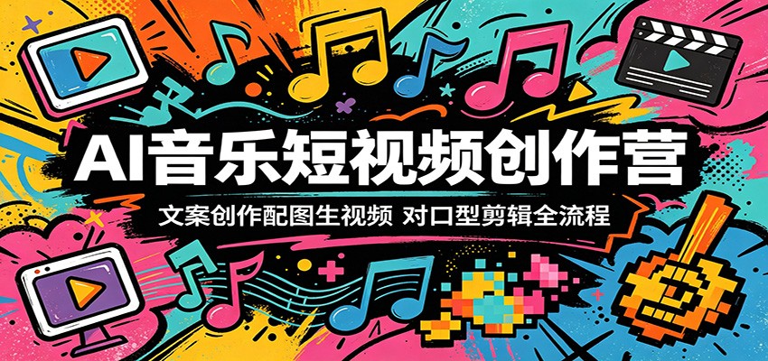 AI音乐短视频创作营:文案创作配图生视频,对口型剪辑全流程牛品源码-源码下载-源码社区-zblog主题插件-PHP源码-三合一源码-直播源码-短视频源码-APP源码-即时通讯-源码-交友源码牛品源码