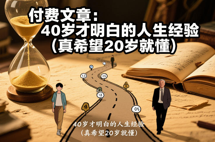 付费文章:40岁才明白的人生经验(真希望20岁就懂)牛品源码-源码下载-源码社区-zblog主题插件-PHP源码-三合一源码-直播源码-短视频源码-APP源码-即时通讯-源码-交友源码牛品源码