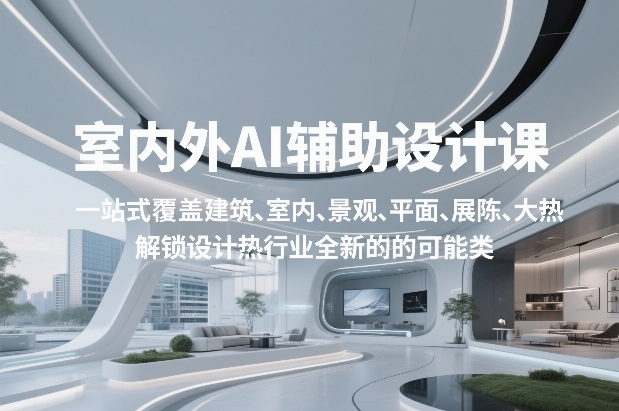 室内外AI设计课,一站式覆盖建筑、室内、景观、平面、展陈五大热门品类,解锁设计行业的全新可能牛品源码-源码下载-源码社区-zblog主题插件-PHP源码-三合一源码-直播源码-短视频源码-APP源码-即时通讯-源码-交友源码牛品源码