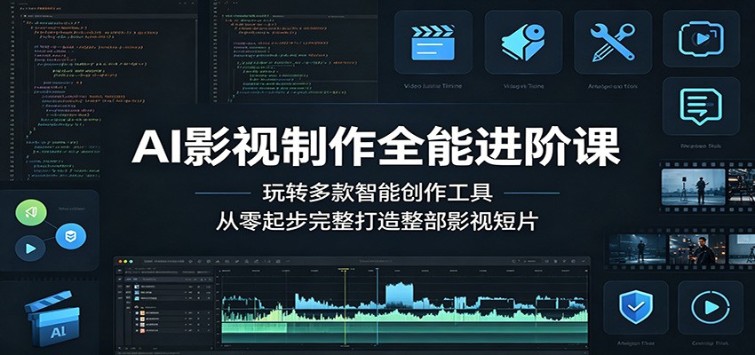 AI影视制作全能进阶课:玩转多款智能创作工具,从零起步完整打造整部影视短片牛品源码-源码下载-源码社区-zblog主题插件-PHP源码-三合一源码-直播源码-短视频源码-APP源码-即时通讯-源码-交友源码牛品源码