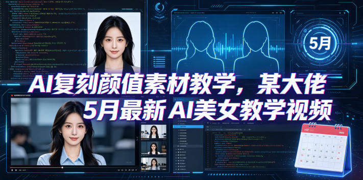 AI复刻颜值素材教学,某大佬5月最新AI美女教学视频,内含4月好物复刻教学牛品源码-源码下载-源码社区-zblog主题插件-PHP源码-三合一源码-直播源码-短视频源码-APP源码-即时通讯-源码-交友源码牛品源码