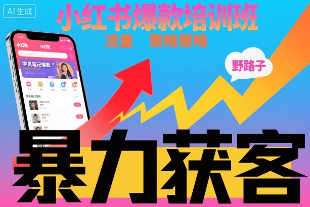 小红书爆款培训班，小红书获客野路子流量打法，暴力持续获客牛品源码-源码下载-源码社区-zblog主题插件-PHP源码-三合一源码-直播源码-短视频源码-APP源码-即时通讯-源码-交友源码牛品源码