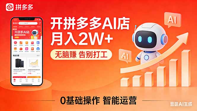 开一家拼多多AI店,月入2W+,无脑赚,告别打工,附SOP手册牛品源码-源码下载-源码社区-zblog主题插件-PHP源码-三合一源码-直播源码-短视频源码-APP源码-即时通讯-源码-交友源码牛品源码