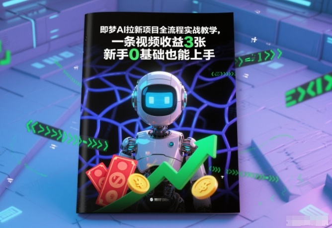 即梦AI拉新项目全流程实战教学,一条视频收益3张,新手0基础也能上手牛品源码-源码下载-源码社区-zblog主题插件-PHP源码-三合一源码-直播源码-短视频源码-APP源码-即时通讯-源码-交友源码牛品源码