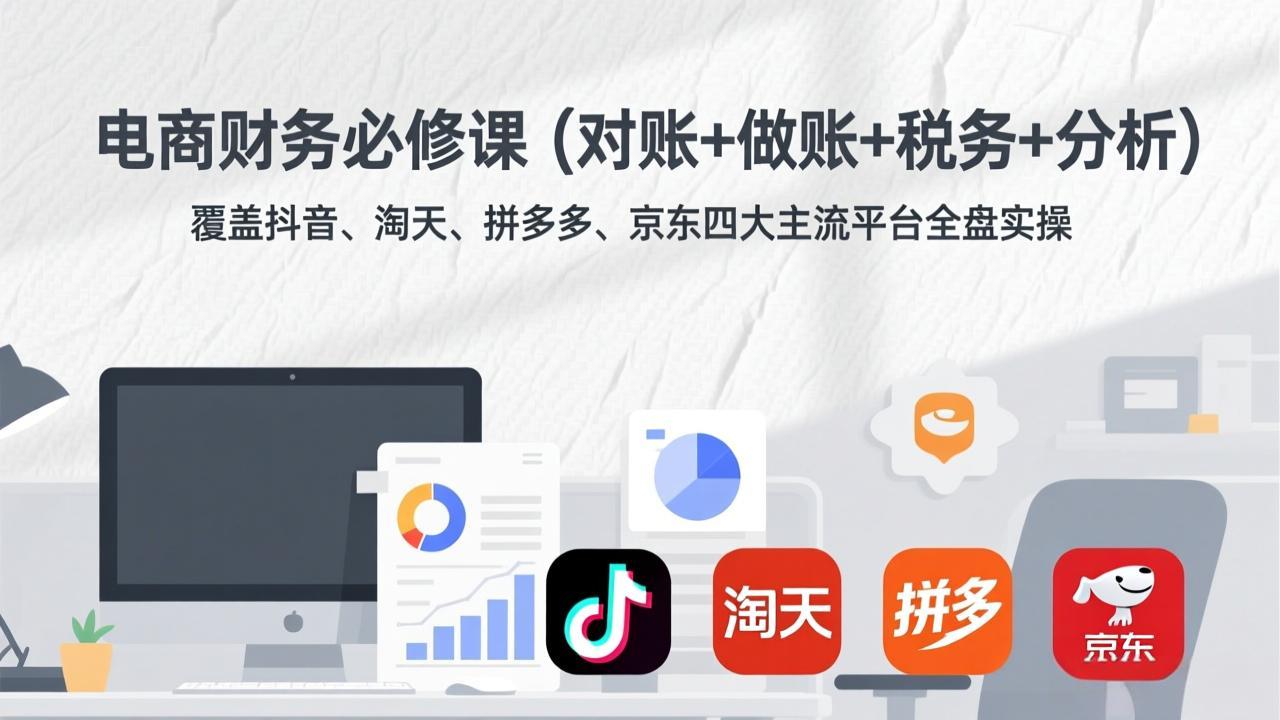 电商财务必修课(对账+做账+税务+分析牛品源码-源码下载-源码社区-zblog主题插件-PHP源码-三合一源码-直播源码-短视频源码-APP源码-即时通讯-源码-交友源码牛品源码