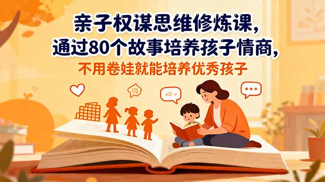 亲子权谋思维修炼课，通过80个故事培养孩子情商,不用卷娃就能培养优秀孩子牛品源码-源码下载-源码社区-zblog主题插件-PHP源码-三合一源码-直播源码-短视频源码-APP源码-即时通讯-源码-交友源码牛品源码