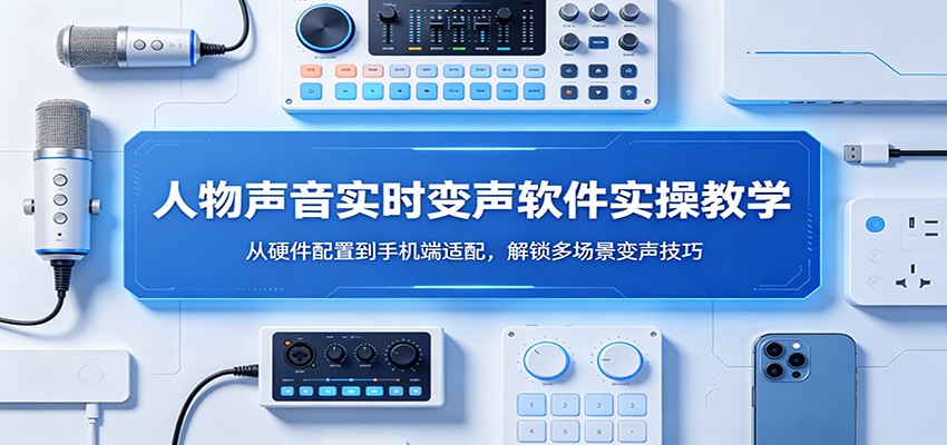 人物声音实时变声软件实操教学:从硬件配置到手机端适配,解锁多场景变声技巧牛品源码-源码下载-源码社区-zblog主题插件-PHP源码-三合一源码-直播源码-短视频源码-APP源码-即时通讯-源码-交友源码牛品源码