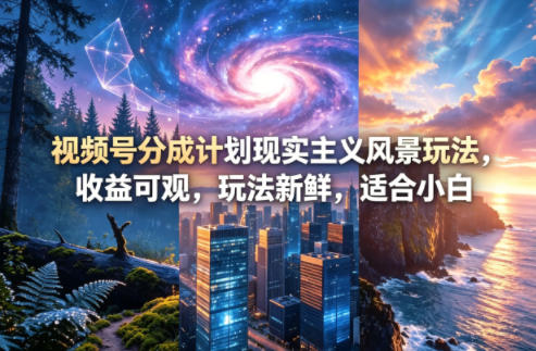 视频号分成计划现实主义风景玩法,收益可观,玩法新鲜,适合小白牛品源码-源码下载-源码社区-zblog主题插件-PHP源码-三合一源码-直播源码-短视频源码-APP源码-即时通讯-源码-交友源码牛品源码