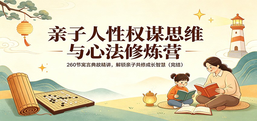 亲子人性权谋思维与心法修炼营：260节寓言典故精讲，解锁亲子共修成长智慧(完结)牛品源码-源码下载-源码社区-zblog主题插件-PHP源码-三合一源码-直播源码-短视频源码-APP源码-即时通讯-源码-交友源码牛品源码