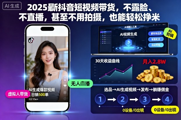 2025最新抖音短视频带货,不露脸、不直播,甚至不用拍摄,也能轻松挣米牛品源码-源码下载-源码社区-zblog主题插件-PHP源码-三合一源码-直播源码-短视频源码-APP源码-即时通讯-源码-交友源码牛品源码