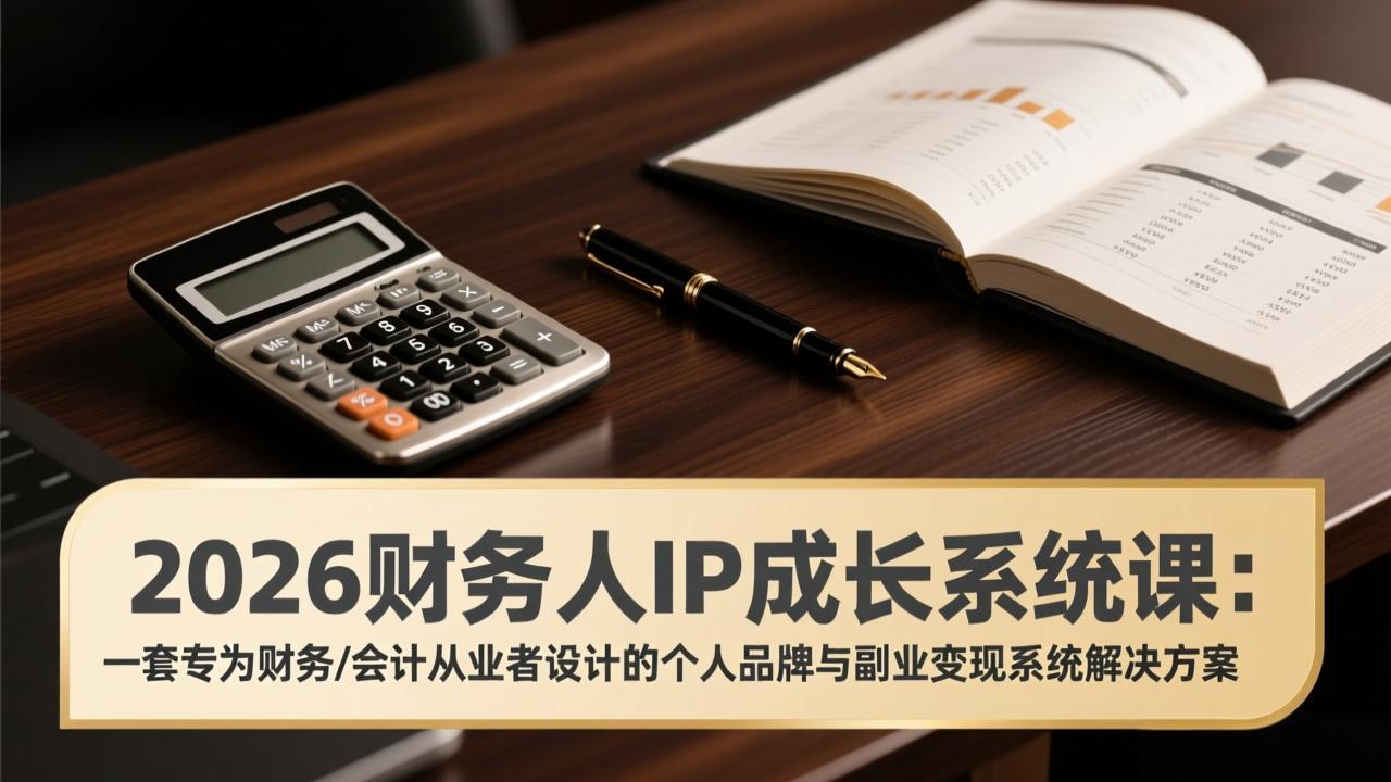 2026财务人IP成长系统课:一套专为财务/会计从业者设计的个人品牌与副业变现系统解决方案牛品源码-源码下载-源码社区-zblog主题插件-PHP源码-三合一源码-直播源码-短视频源码-APP源码-即时通讯-源码-交友源码牛品源码