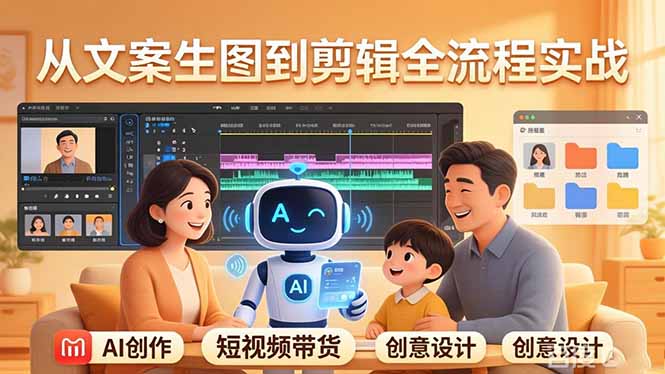 原创 AI 剧情短视频带货：AI+家庭剧情+带货广告，从文案生图到剪辑全流程实战牛品源码-源码下载-源码社区-zblog主题插件-PHP源码-三合一源码-直播源码-短视频源码-APP源码-即时通讯-源码-交友源码牛品源码