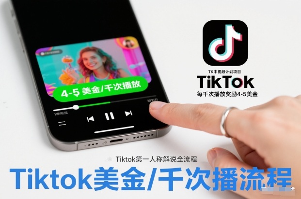 TK中视频计划项目,Tiktok第一人称解说流程,每干次播放奖励4-5美金牛品源码-源码下载-源码社区-zblog主题插件-PHP源码-三合一源码-直播源码-短视频源码-APP源码-即时通讯-源码-交友源码牛品源码