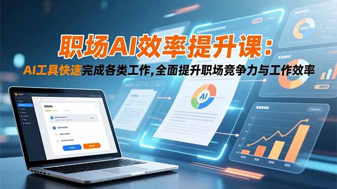 职场AI效率提升课：AI工具快速完成各类工作,全面提升职场竞争力与工作效率牛品源码-源码下载-源码社区-zblog主题插件-PHP源码-三合一源码-直播源码-短视频源码-APP源码-即时通讯-源码-交友源码牛品源码