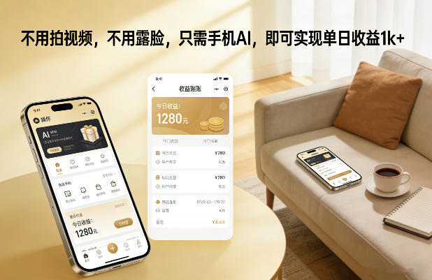 不用拍视频,不用露脸,只需手机AI,即可实现单日收益1k+【揭秘】牛品源码-源码下载-源码社区-zblog主题插件-PHP源码-三合一源码-直播源码-短视频源码-APP源码-即时通讯-源码-交友源码牛品源码