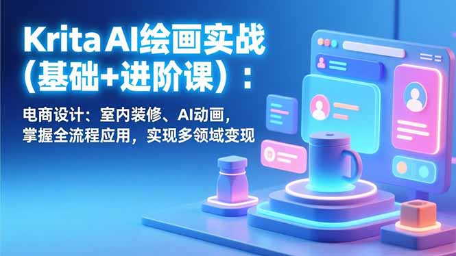 Krita AI绘画实战(基础+进阶课牛品源码-源码下载-源码社区-zblog主题插件-PHP源码-三合一源码-直播源码-短视频源码-APP源码-即时通讯-源码-交友源码牛品源码
