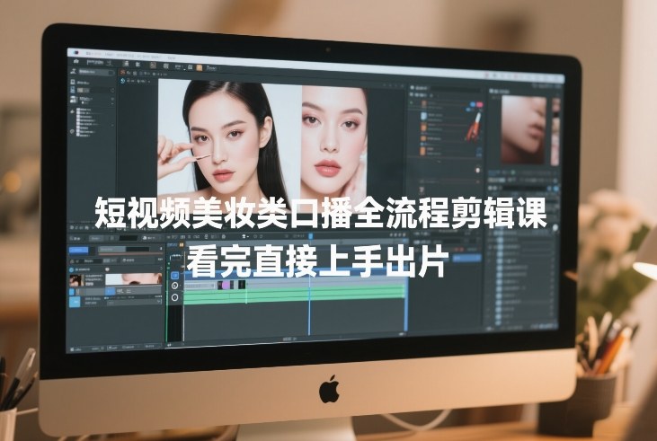 短视频美妆类口播全流程剪辑课，看完直接上手出片牛品源码-源码下载-源码社区-zblog主题插件-PHP源码-三合一源码-直播源码-短视频源码-APP源码-即时通讯-源码-交友源码牛品源码