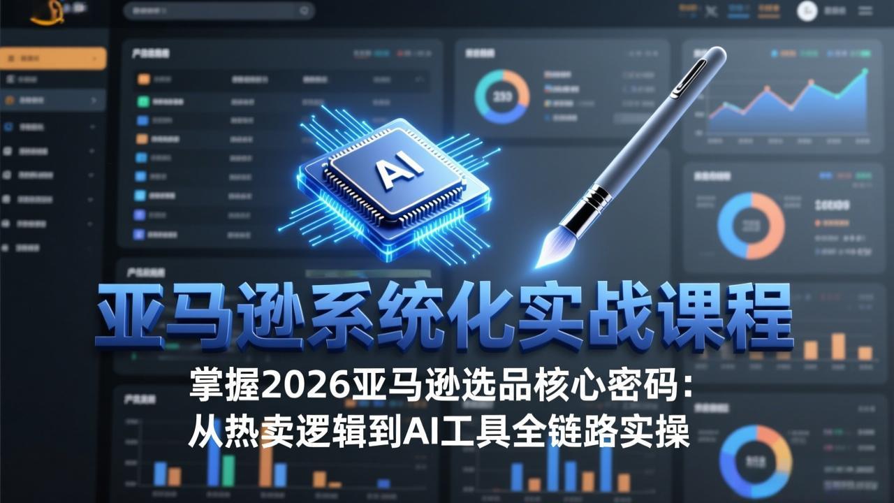 亚马逊系统化实战课-更新3月：2026最新选品方法论，从热卖原因分析到AI作图，提升选品成功率牛品源码-源码下载-源码社区-zblog主题插件-PHP源码-三合一源码-直播源码-短视频源码-APP源码-即时通讯-源码-交友源码牛品源码