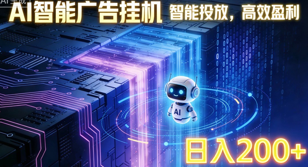 ai智能广告挂机项目,合规挂载广告即可赚取收益,单日收益可达400~500+牛品源码-源码下载-源码社区-zblog主题插件-PHP源码-三合一源码-直播源码-短视频源码-APP源码-即时通讯-源码-交友源码牛品源码