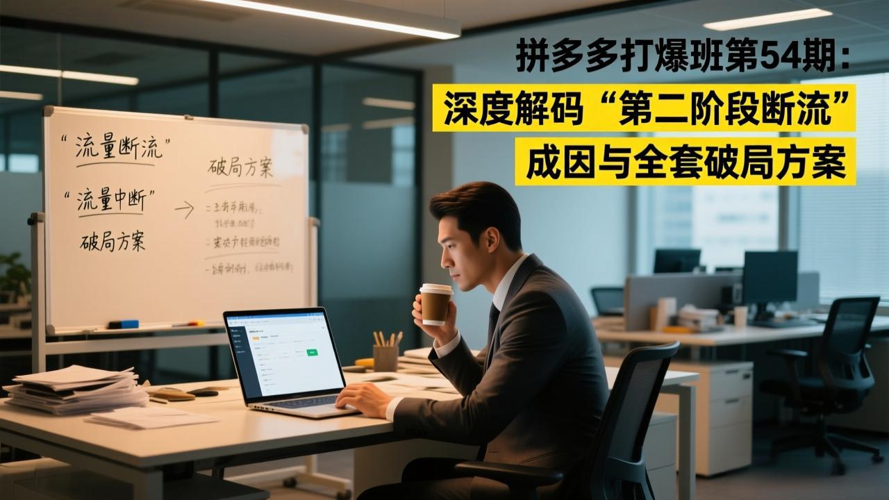 拼多多打爆班第54期：深度解码“第二阶段断流”成因与全套破局方案牛品源码-源码下载-源码社区-zblog主题插件-PHP源码-三合一源码-直播源码-短视频源码-APP源码-即时通讯-源码-交友源码牛品源码
