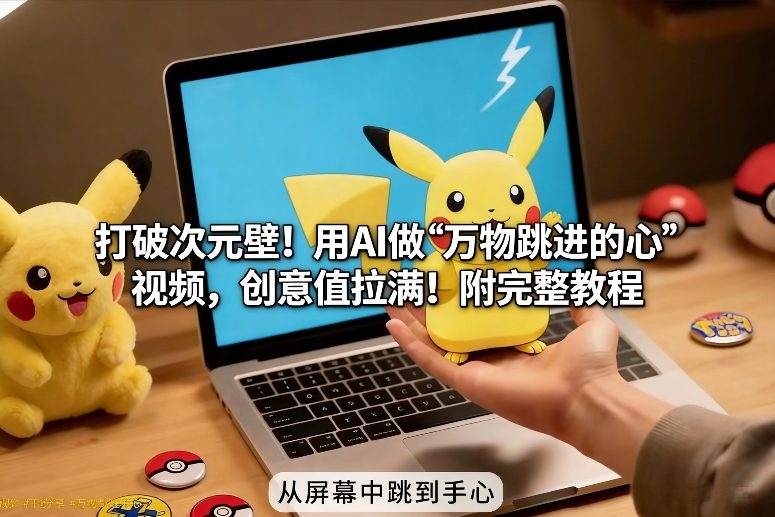 打破次元壁！用AI做【万物跳进手心】视频，创意值拉满！附完整教程牛品源码-源码下载-源码社区-zblog主题插件-PHP源码-三合一源码-直播源码-短视频源码-APP源码-即时通讯-源码-交友源码牛品源码