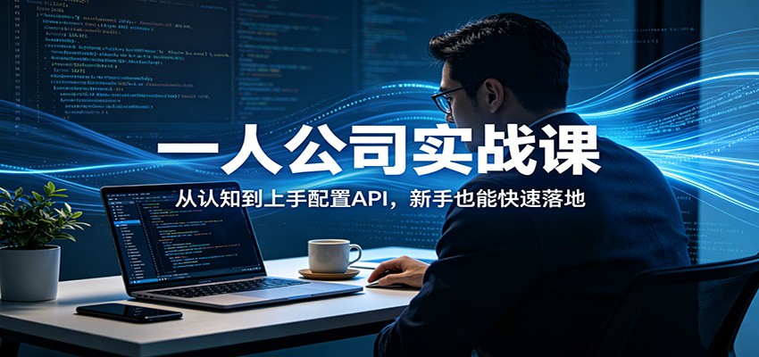 一人公司实战课：从认知到上手配置API，新手也能快速落地牛品源码-源码下载-源码社区-zblog主题插件-PHP源码-三合一源码-直播源码-短视频源码-APP源码-即时通讯-源码-交友源码牛品源码