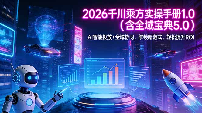 2026 千川乘方实操手册 1.0(含全域宝典 5.0牛品源码-源码下载-源码社区-zblog主题插件-PHP源码-三合一源码-直播源码-短视频源码-APP源码-即时通讯-源码-交友源码牛品源码