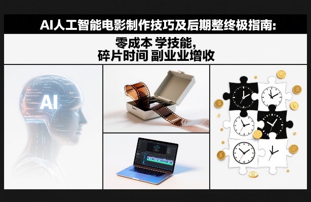 AI人工智能电影制作技巧及后期完整终极指南:零成本学技能,碎片时间副业增收牛品源码-源码下载-源码社区-zblog主题插件-PHP源码-三合一源码-直播源码-短视频源码-APP源码-即时通讯-源码-交友源码牛品源码