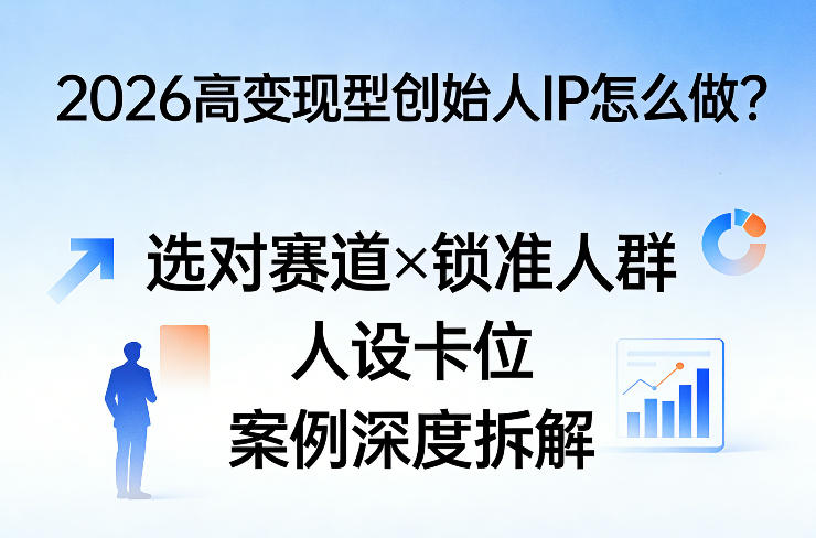 2026高变现型创始人IP怎么做?选对赛道×锁准人群×人设卡位×案例深度拆解牛品源码-源码下载-源码社区-zblog主题插件-PHP源码-三合一源码-直播源码-短视频源码-APP源码-即时通讯-源码-交友源码牛品源码