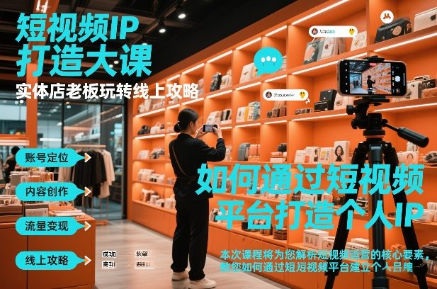 短视频ip打造大课,实体店老板玩转线上攻略牛品源码-源码下载-源码社区-zblog主题插件-PHP源码-三合一源码-直播源码-短视频源码-APP源码-即时通讯-源码-交友源码牛品源码