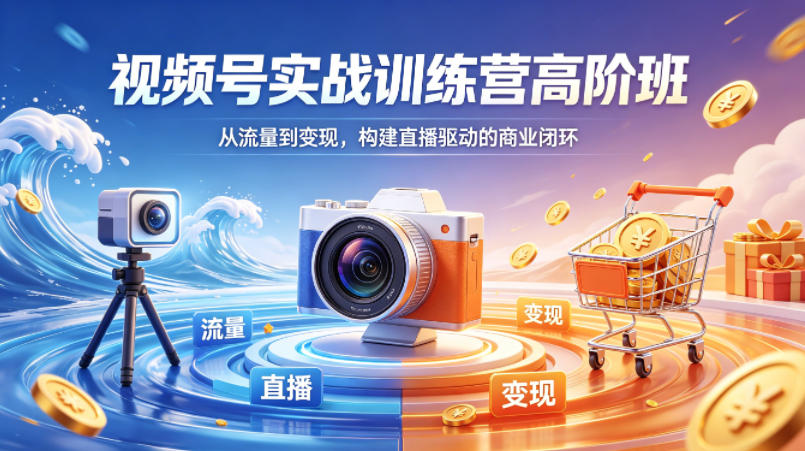 视频号实战训练营高阶班，从流量到变现，构建直播驱动的商业闭环(26年4月)牛品源码-源码下载-源码社区-zblog主题插件-PHP源码-三合一源码-直播源码-短视频源码-APP源码-即时通讯-源码-交友源码牛品源码