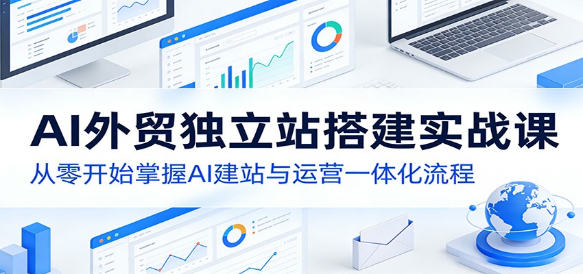 AI外贸独立站搭建实战课:从零开始掌握AI建站与运营一体化流程牛品源码-源码下载-源码社区-zblog主题插件-PHP源码-三合一源码-直播源码-短视频源码-APP源码-即时通讯-源码-交友源码牛品源码